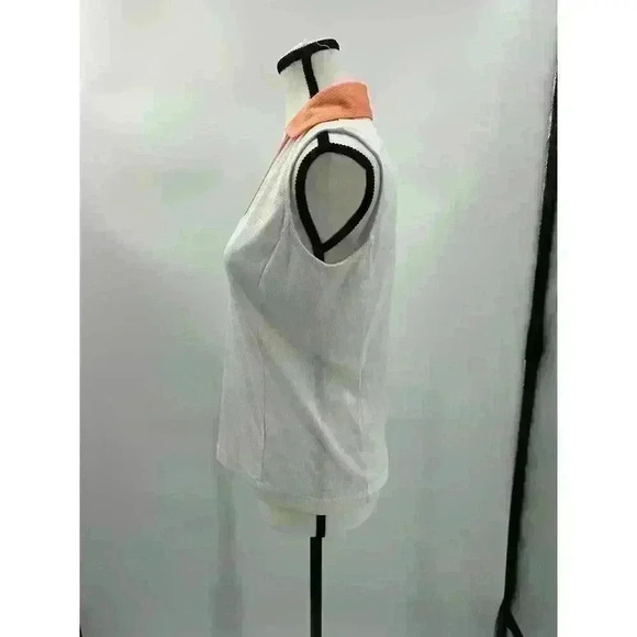 Tail White Label Tennis Golf Women's Athletic Sleeveless Collared Shirt - Small - Picture 3 of 5
